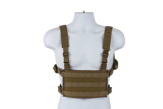 High Speed Gear coyote light chest rig is a lightweight but highly functional MOLLE platform